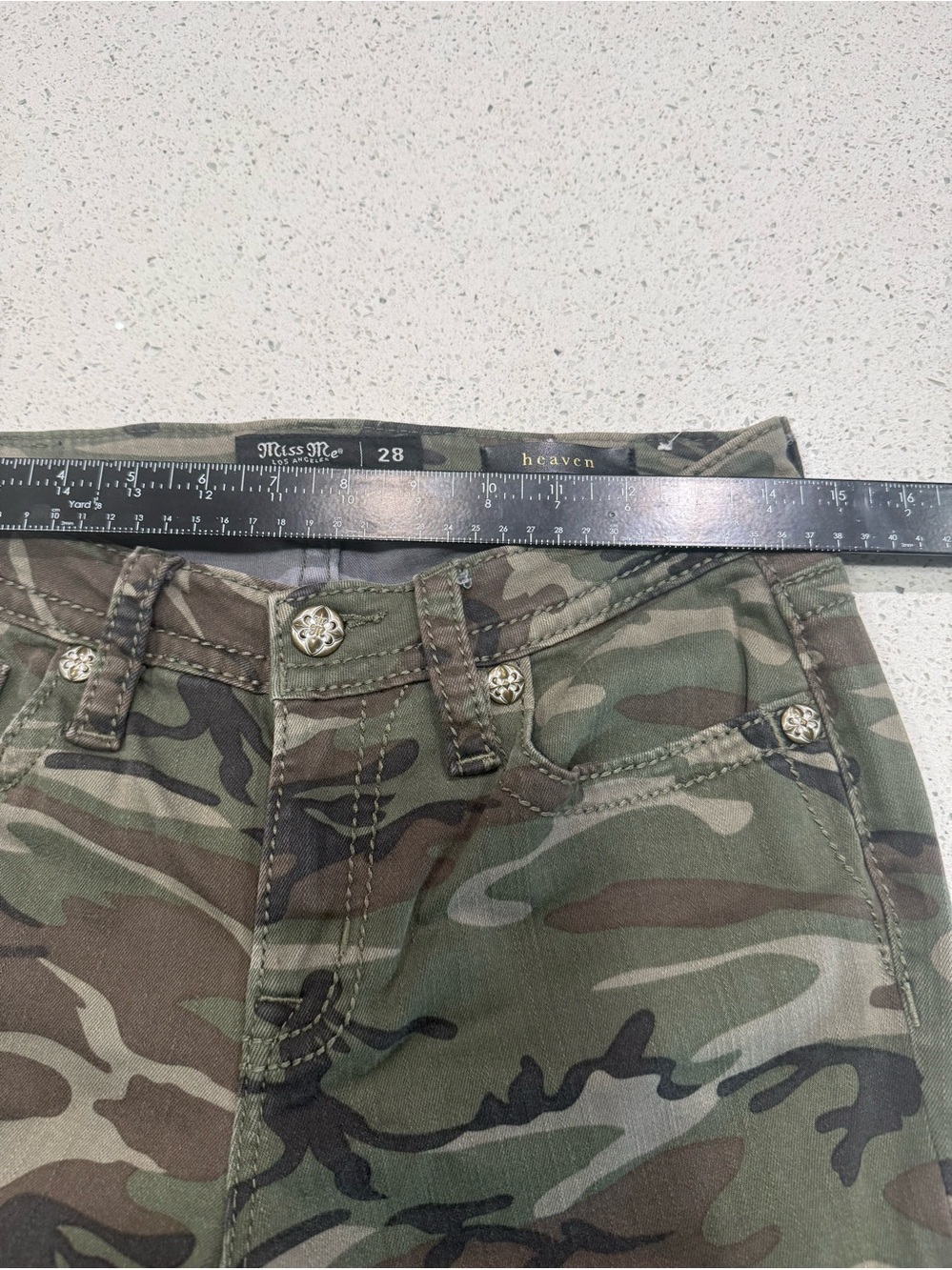Miss Me Olive Camo Skinny Jeans - Picture 12 of 16